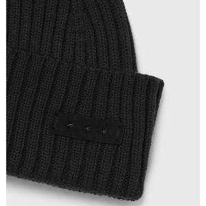 John Varvatos Star USA black wool beanie